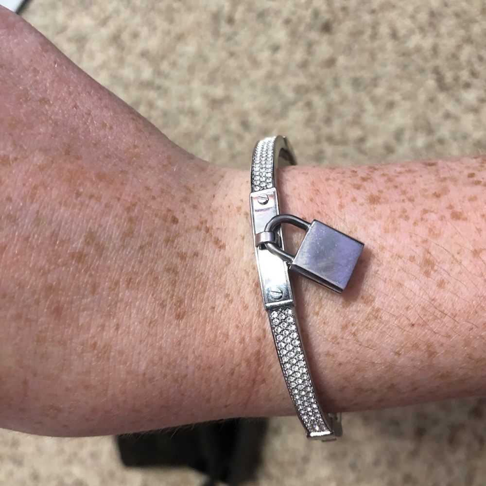 Micheal Kors Silver Lock Bracelet